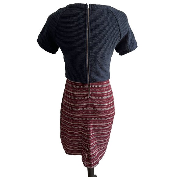 Anthropologie Double Time Dress by Greylin Sz Small Womens Mini Dress Short Sle - Picture 4 of 11